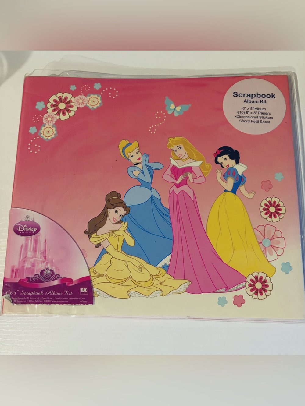 New Disney Princess Pink Scrapbook Album Kit - EK